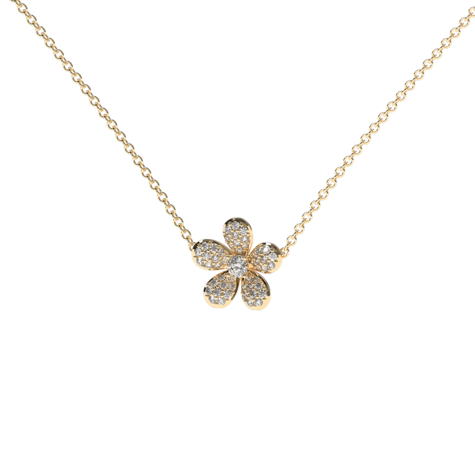 Diamond necklace Flower