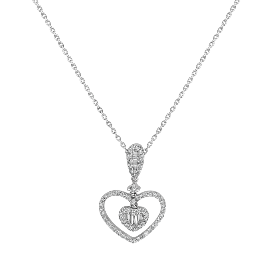 Diamond pendant Love Message