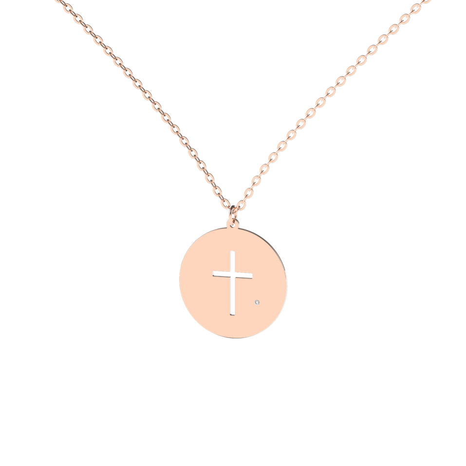 Diamond necklace Cross