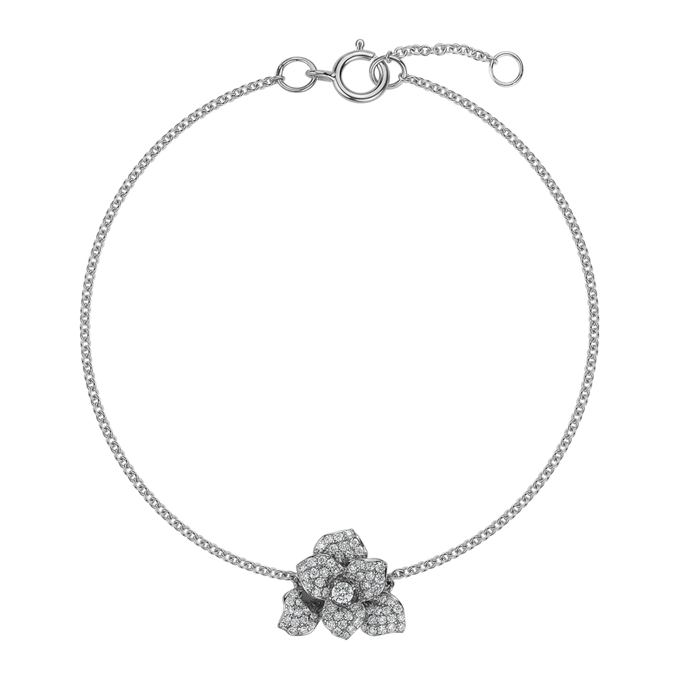 Bracelet with diamonds Flower Empress