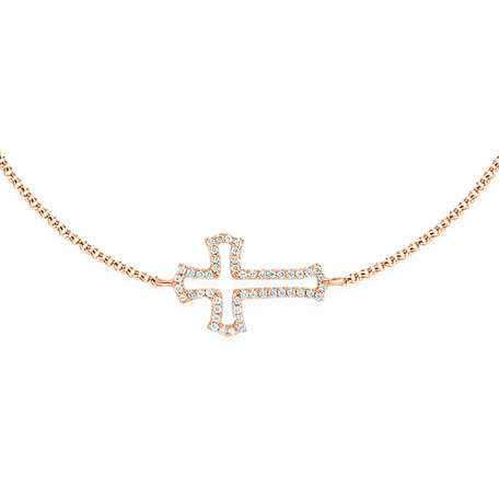 Diamond bracelet Cross