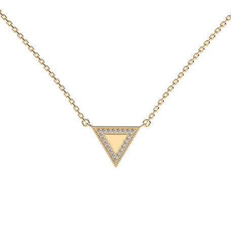 Diamond necklace Charming Triangle