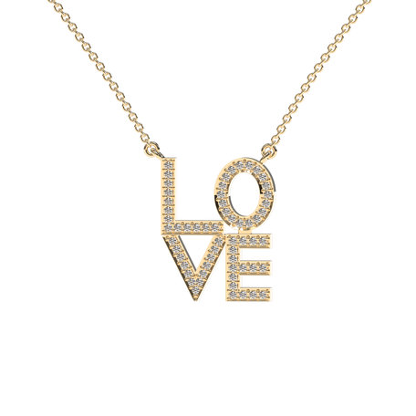 Diamond necklace Love