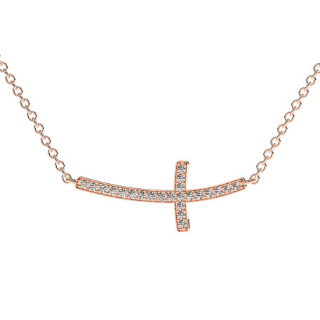 Diamond necklace Cross