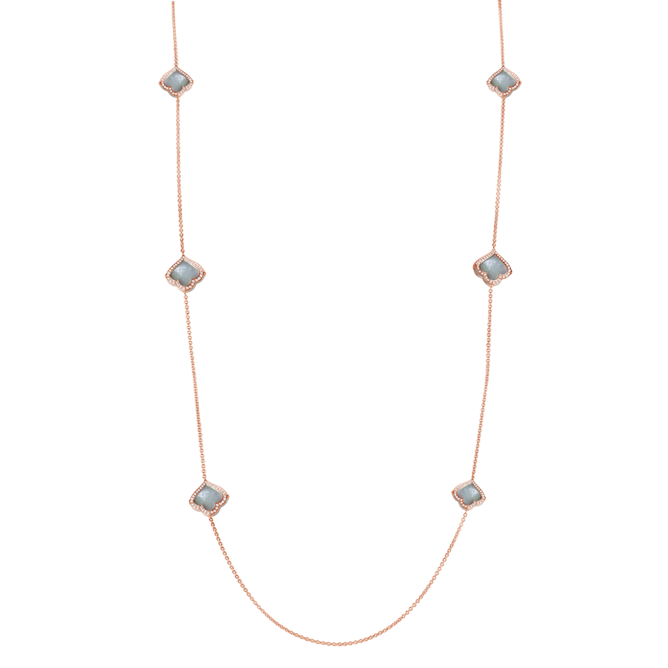 Diamond necklace with Mother of Pearl Countess Dawn