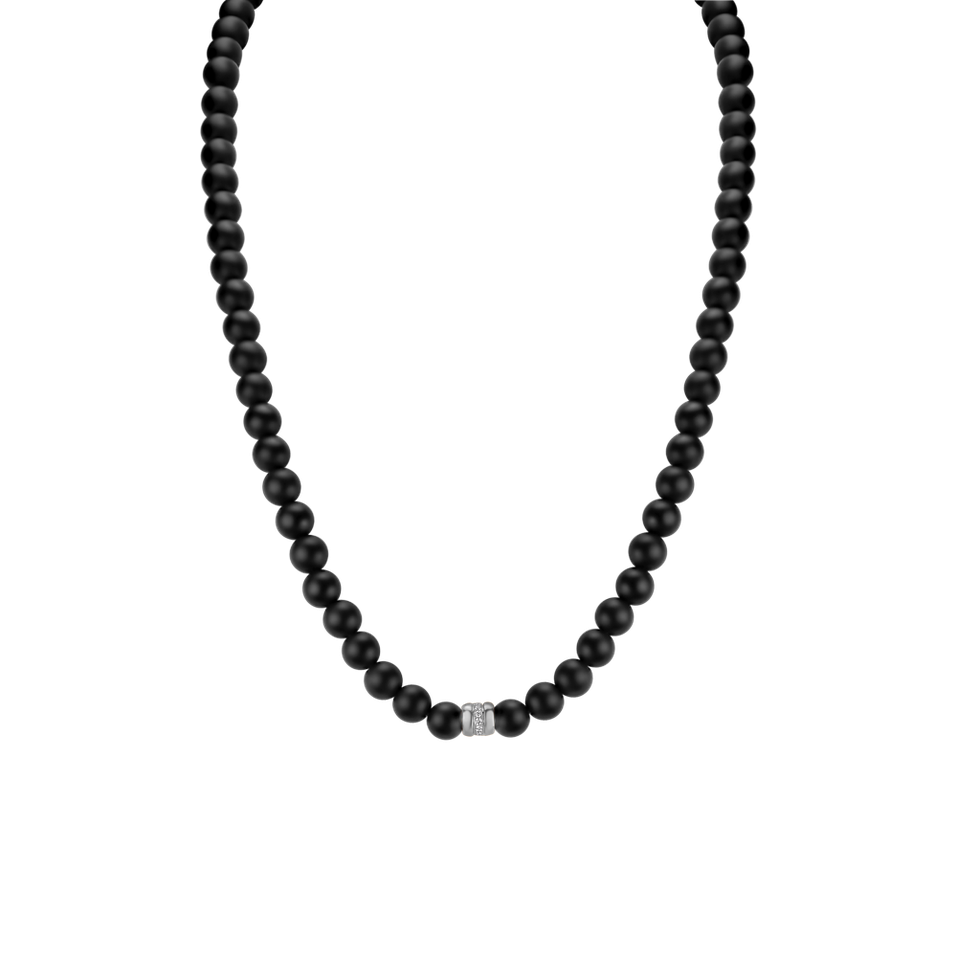 Diamond necklace with Agate Trinty