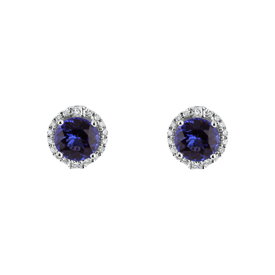 Diamond earrings with Tanzanite Tanzania Dream