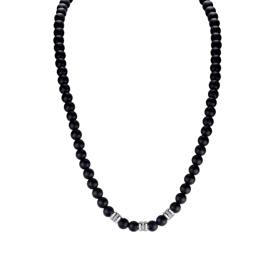 Diamond necklace with Agate Isolda