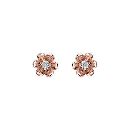 Diamond earrings Shiny Blossom