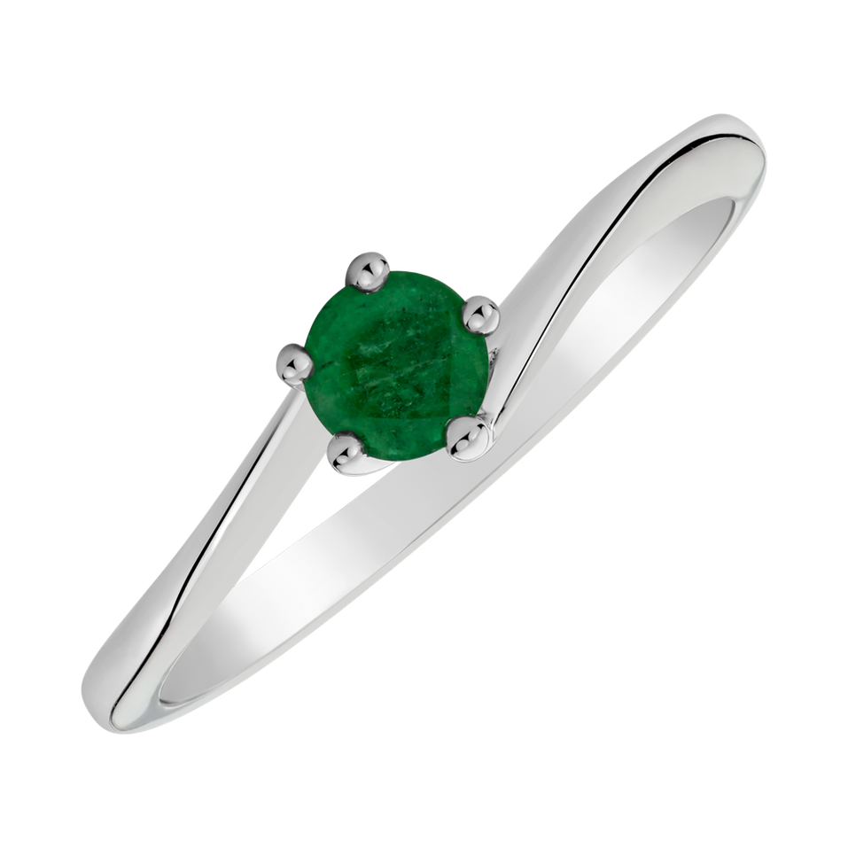 Ring with Emerald Bonbon