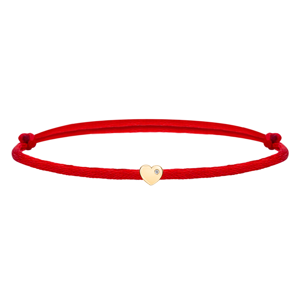 Diamond bracelet Red Heart