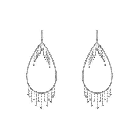 Diamond earrings Rain of tears