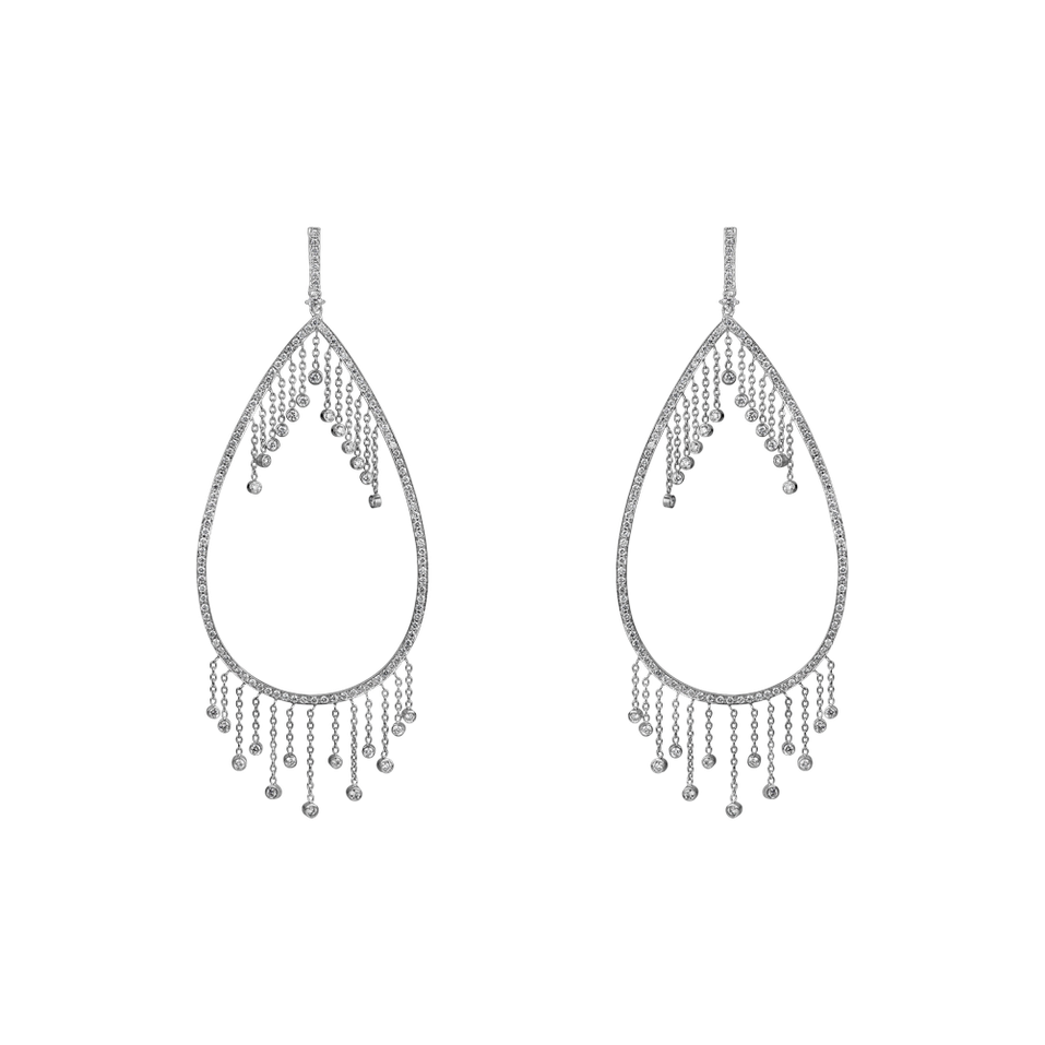 Diamond earrings Rain of tears