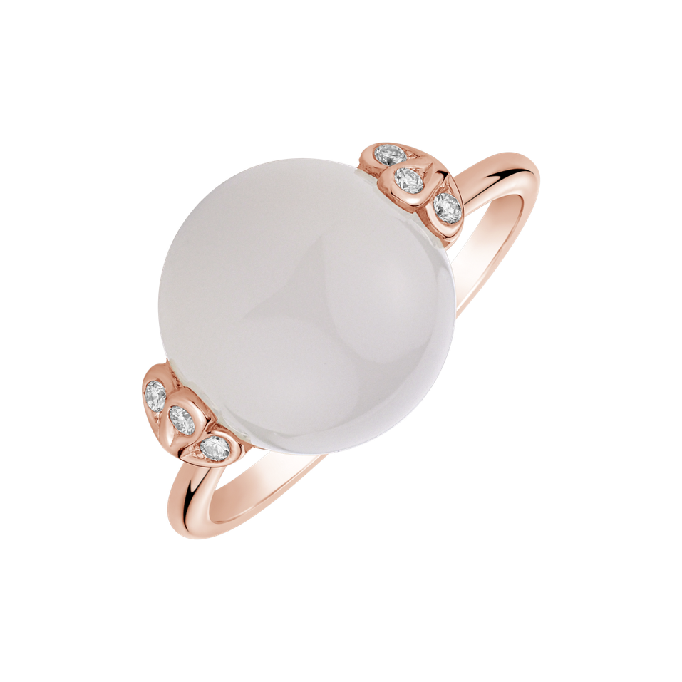 Ring with Moonstone and diamonds Heaven Czarina