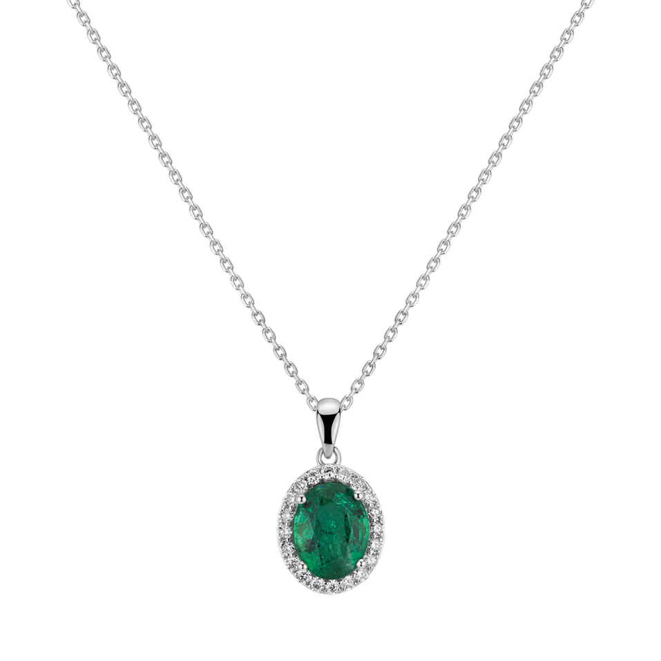 Diamond pendant with Emerald Princess Essence