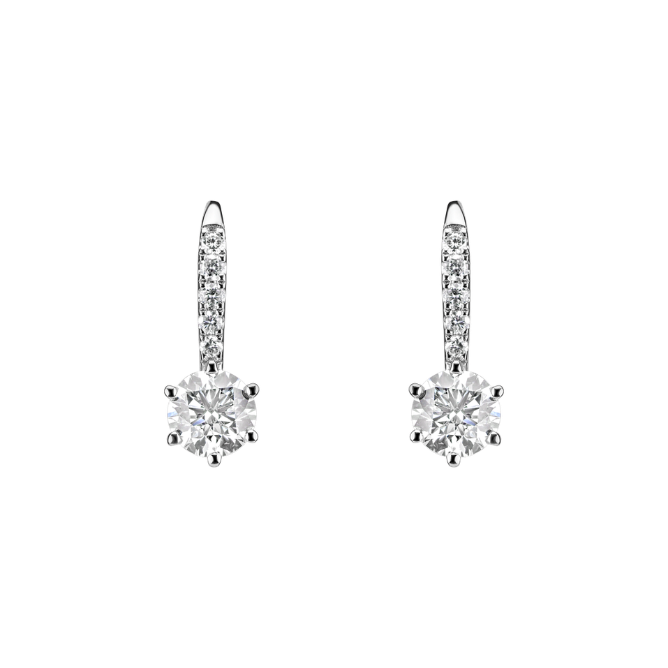 Diamond earrings Sparkless