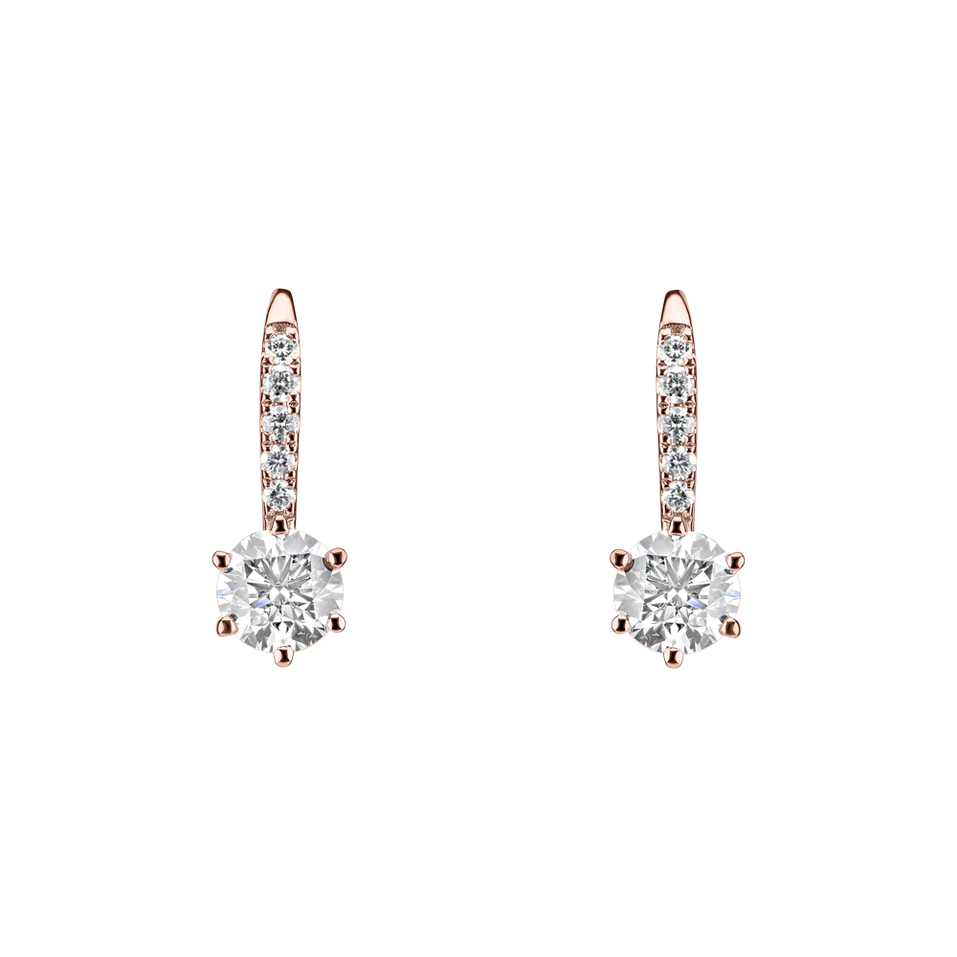 Diamond earrings Sparkless