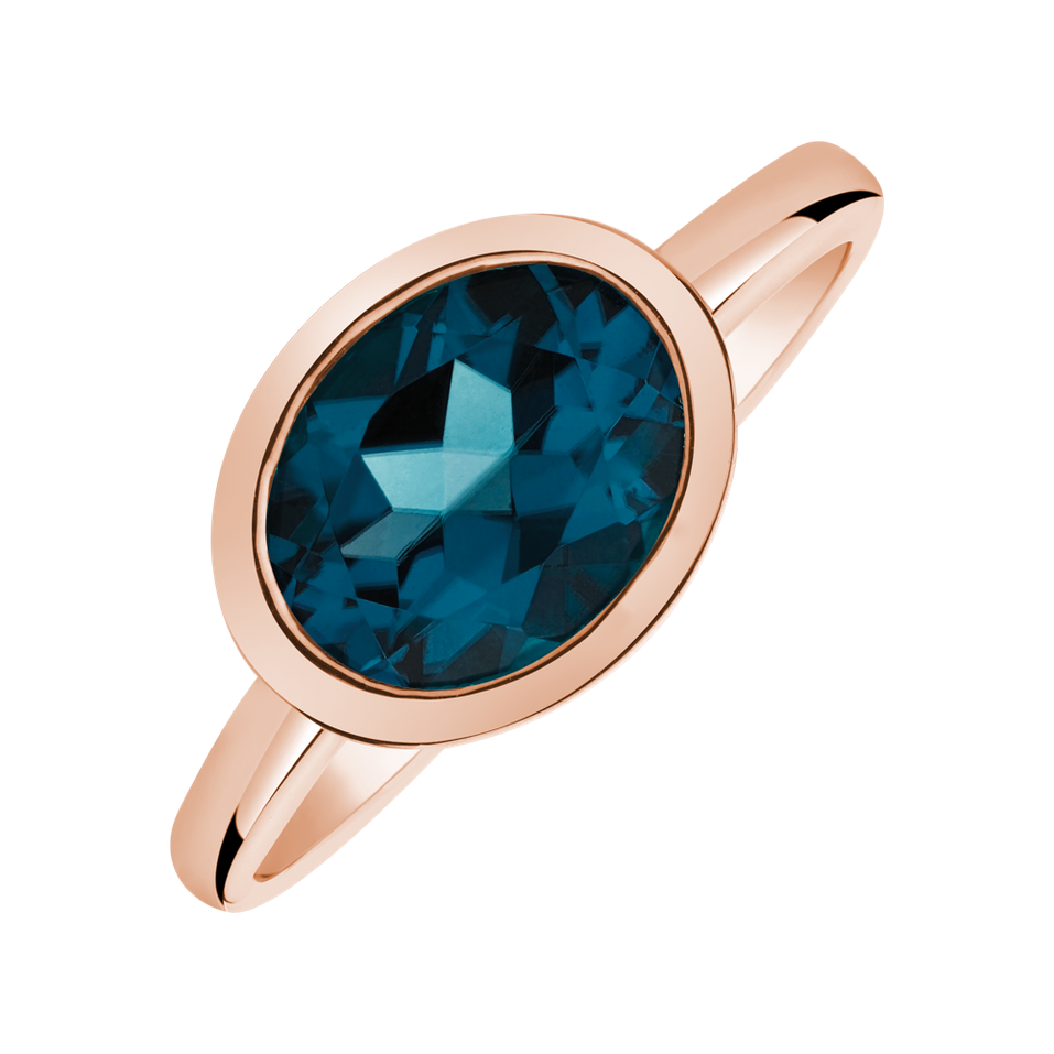 Ring with Topaz London Bonbon