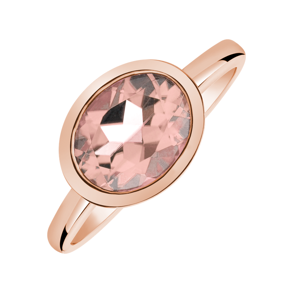 Ring with Morganite Bonbon