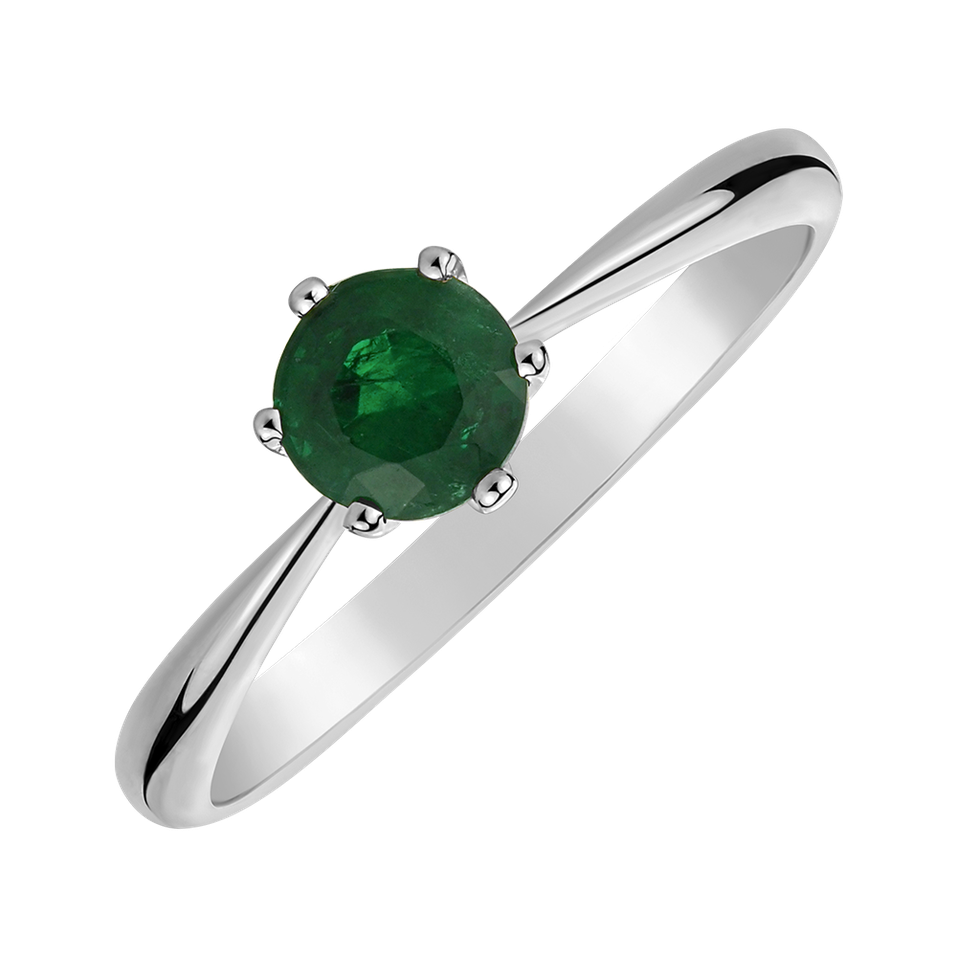 Ring with Emerald Bonbon