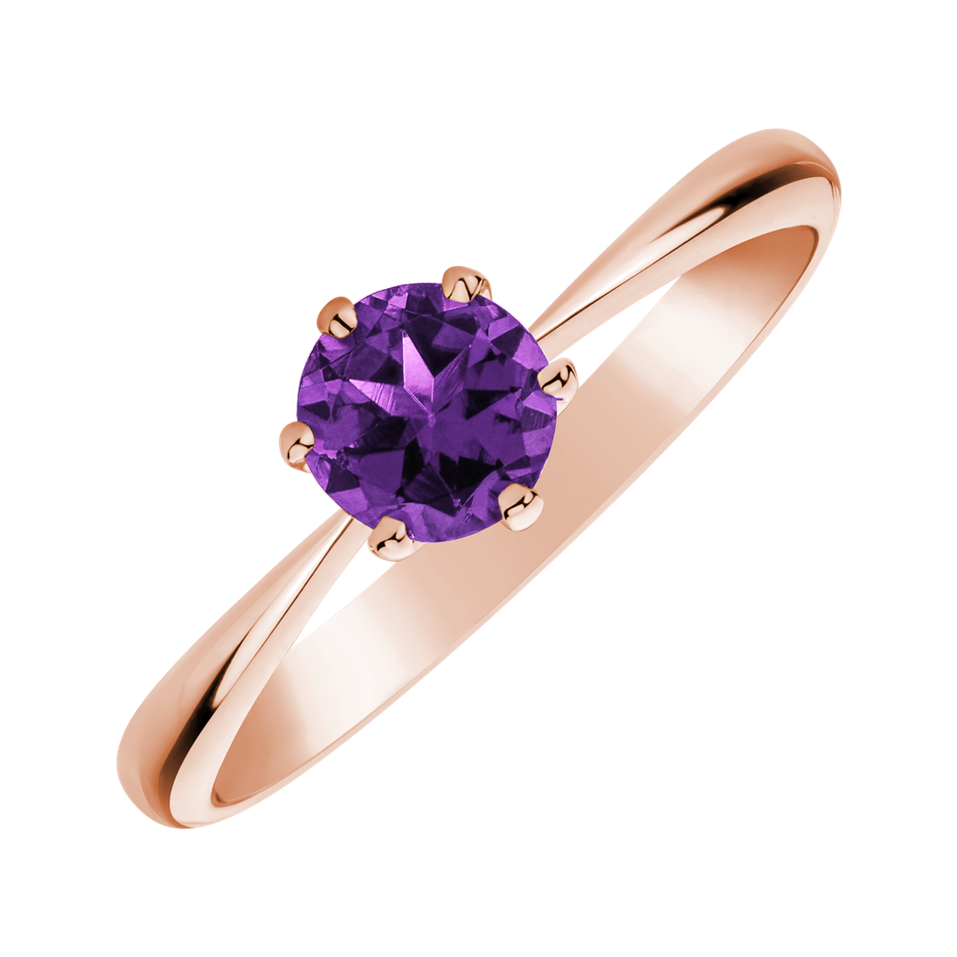 Ring with Amethyst Brazil Bonbon