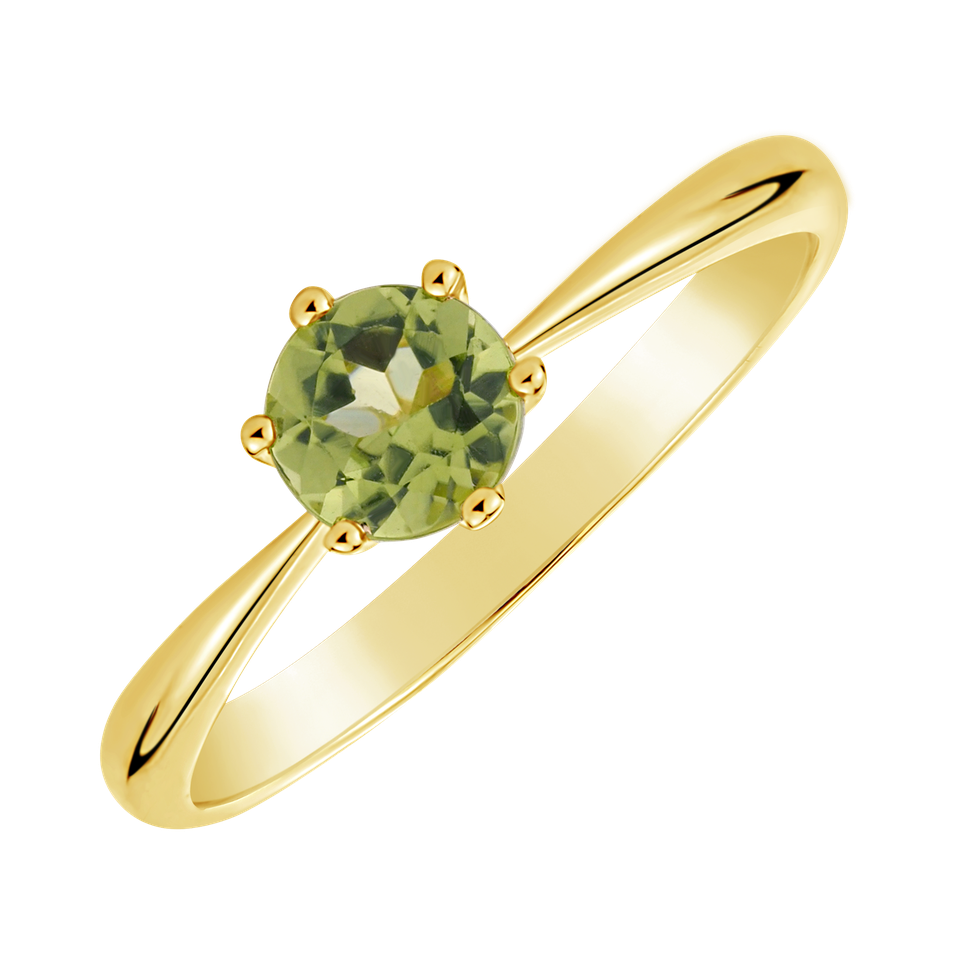 Ring with Peridot Bonbon