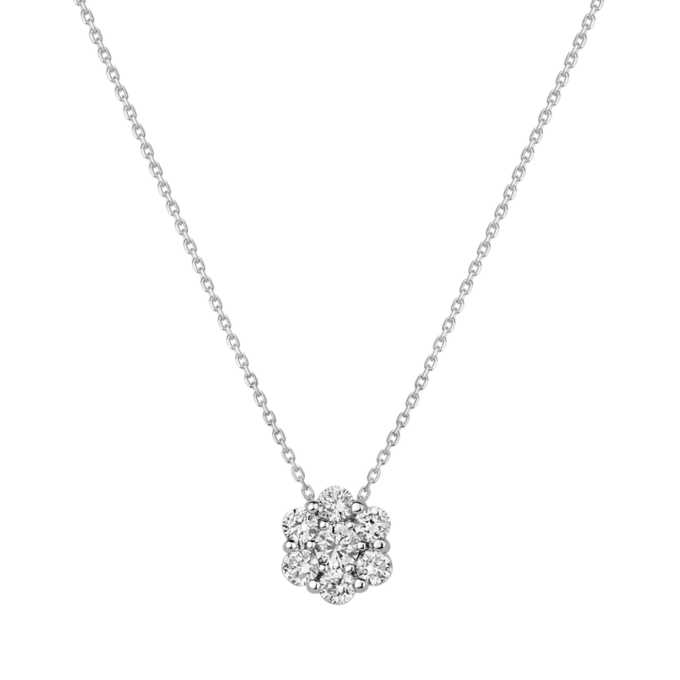 Diamond necklace Shiny Flower