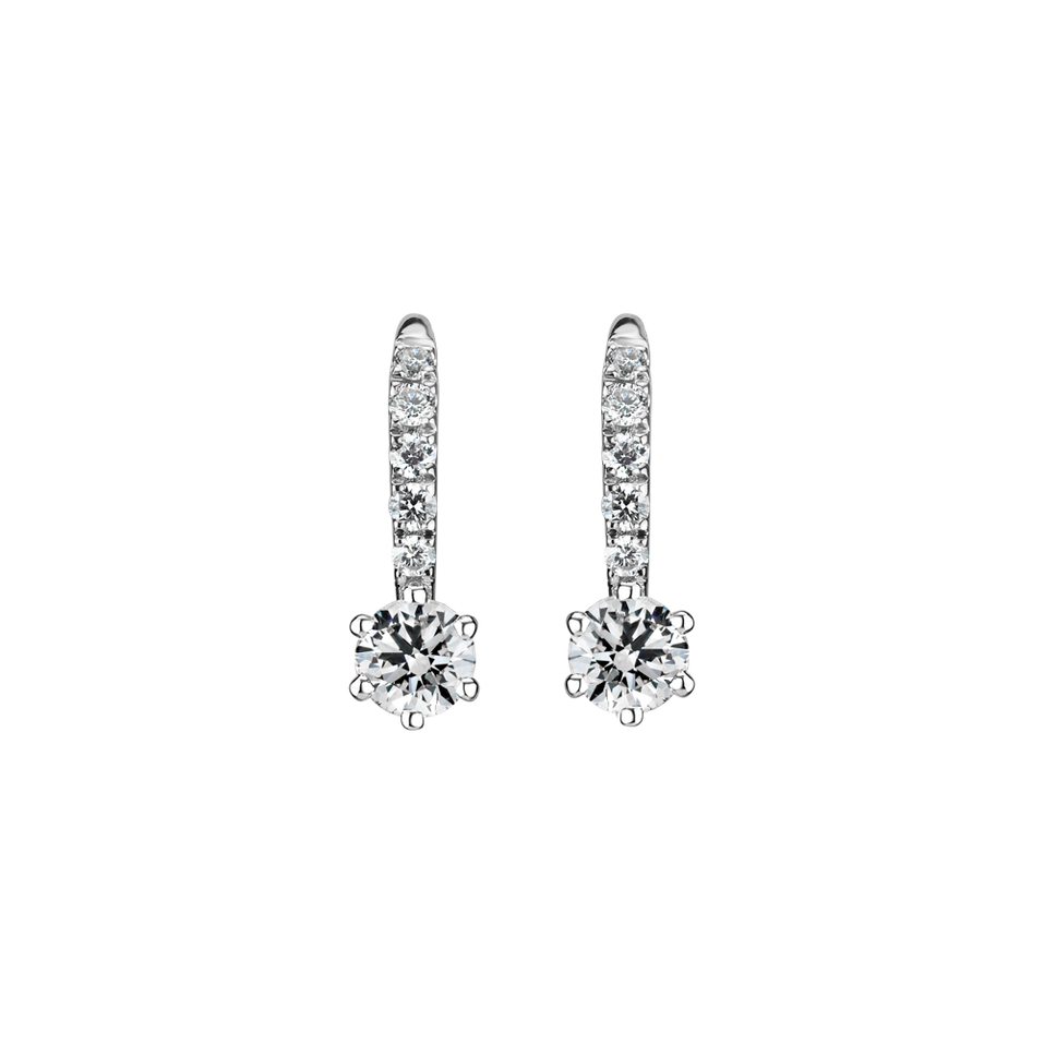 Diamond earrings Sparkless