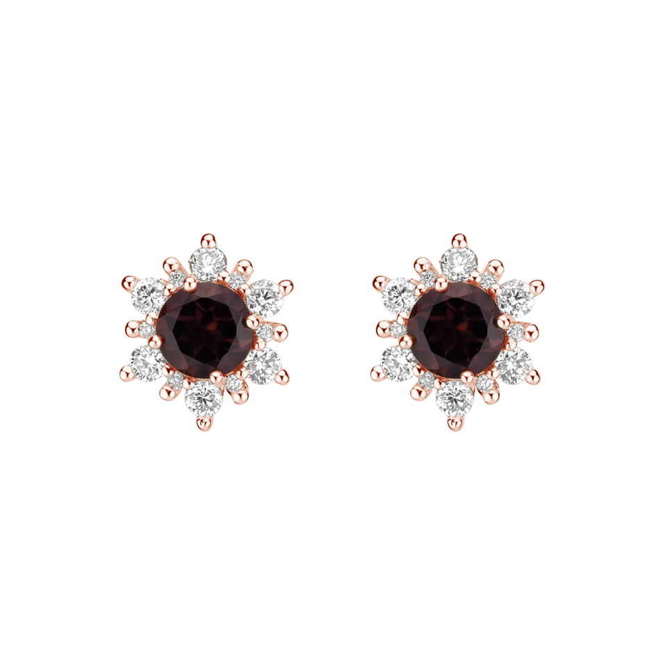 Diamond earrings with Tourmaline Purple Fancy Fairytale