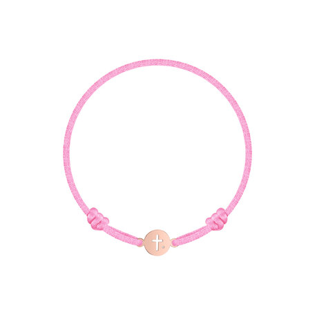 Children's diamond bracelet Cross Circle