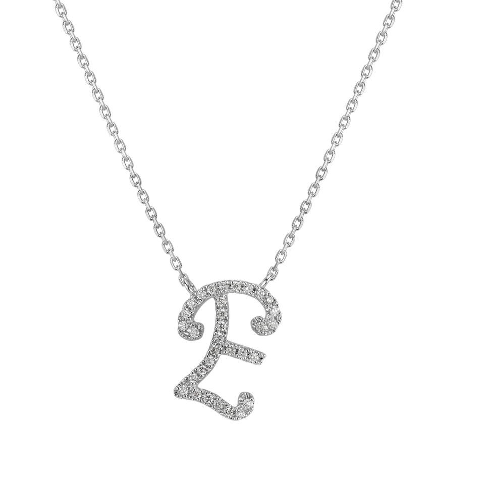 Diamond necklace Curly Glitter E