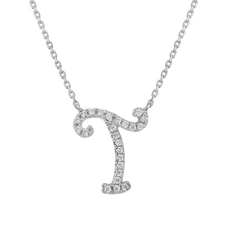 Diamond necklace Curly Glitter T