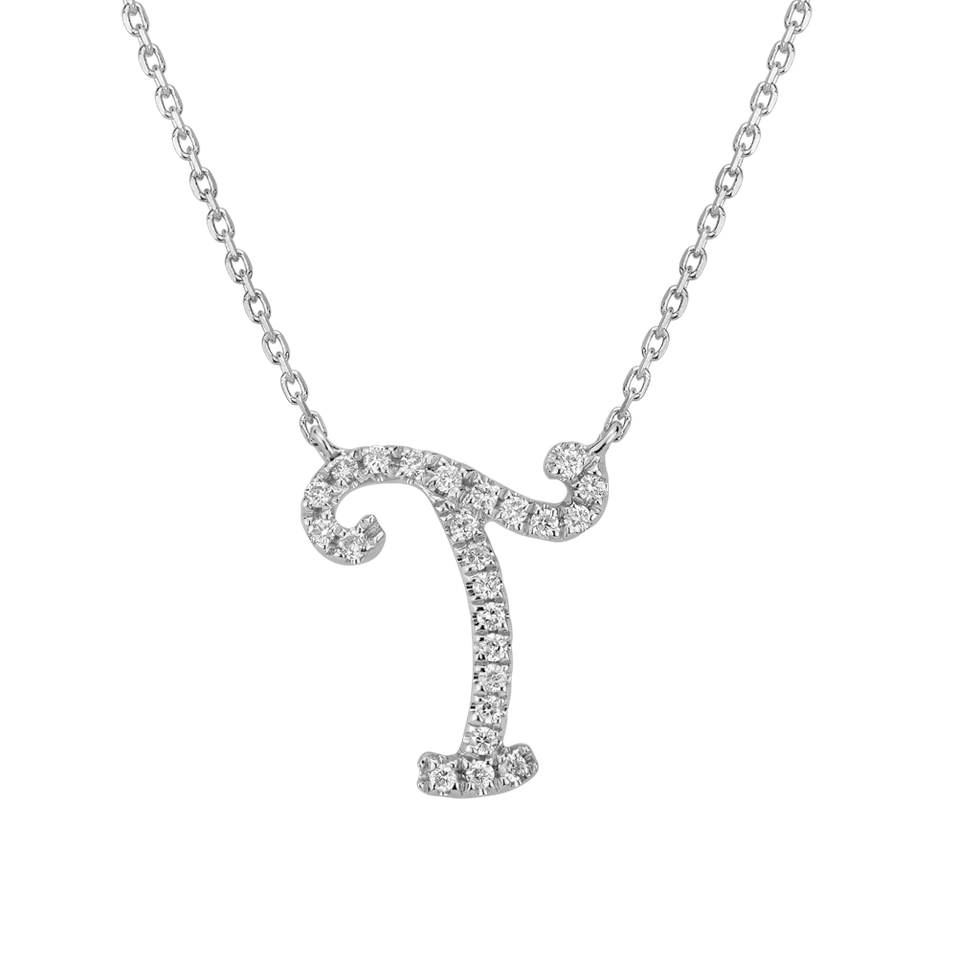 Diamond necklace Curly Glitter T