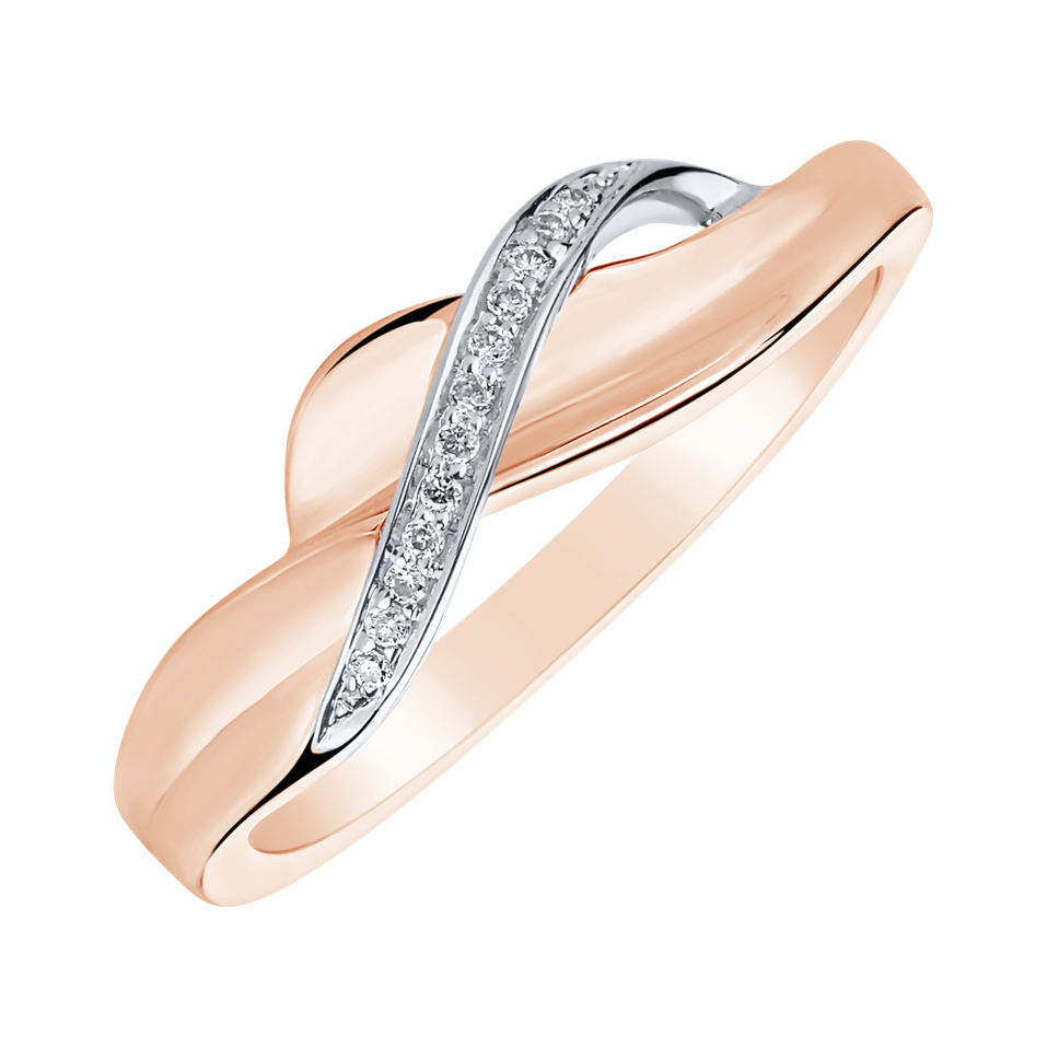 Diamond ring Twisted Elegance