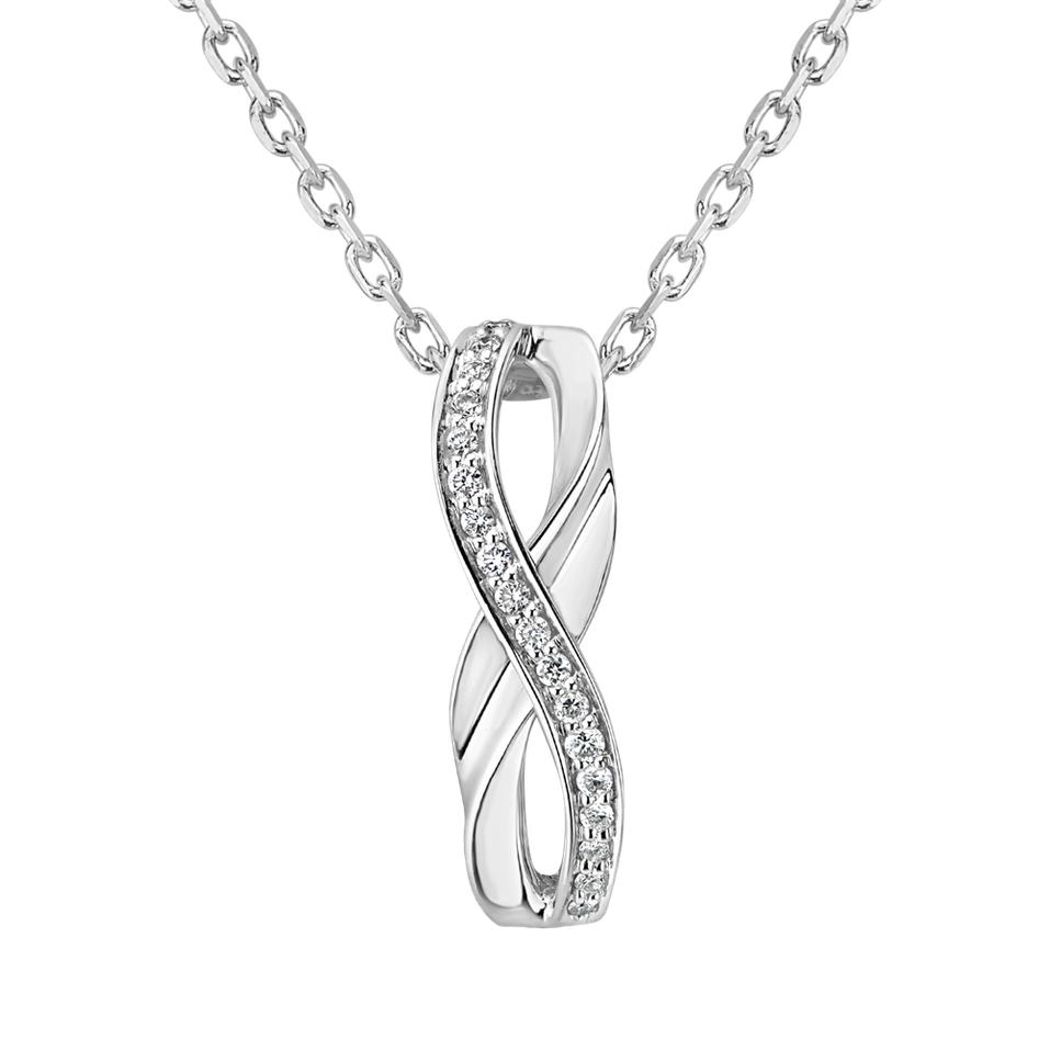 Diamond pendant Sparkling Infinity