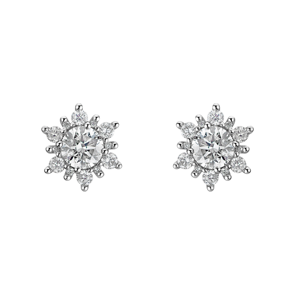 Diamond earrings Snow Star