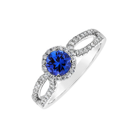 Diamond ring with Tanzanite Geneviév