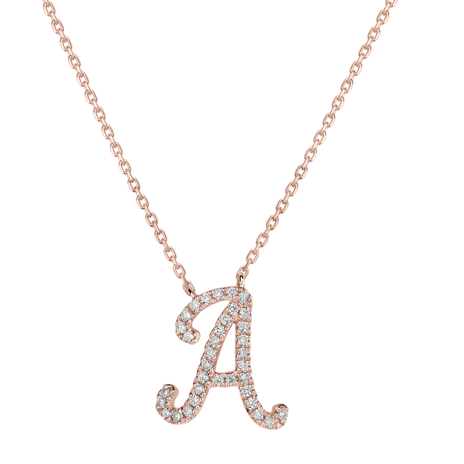 Diamond necklace Curly Glitter A