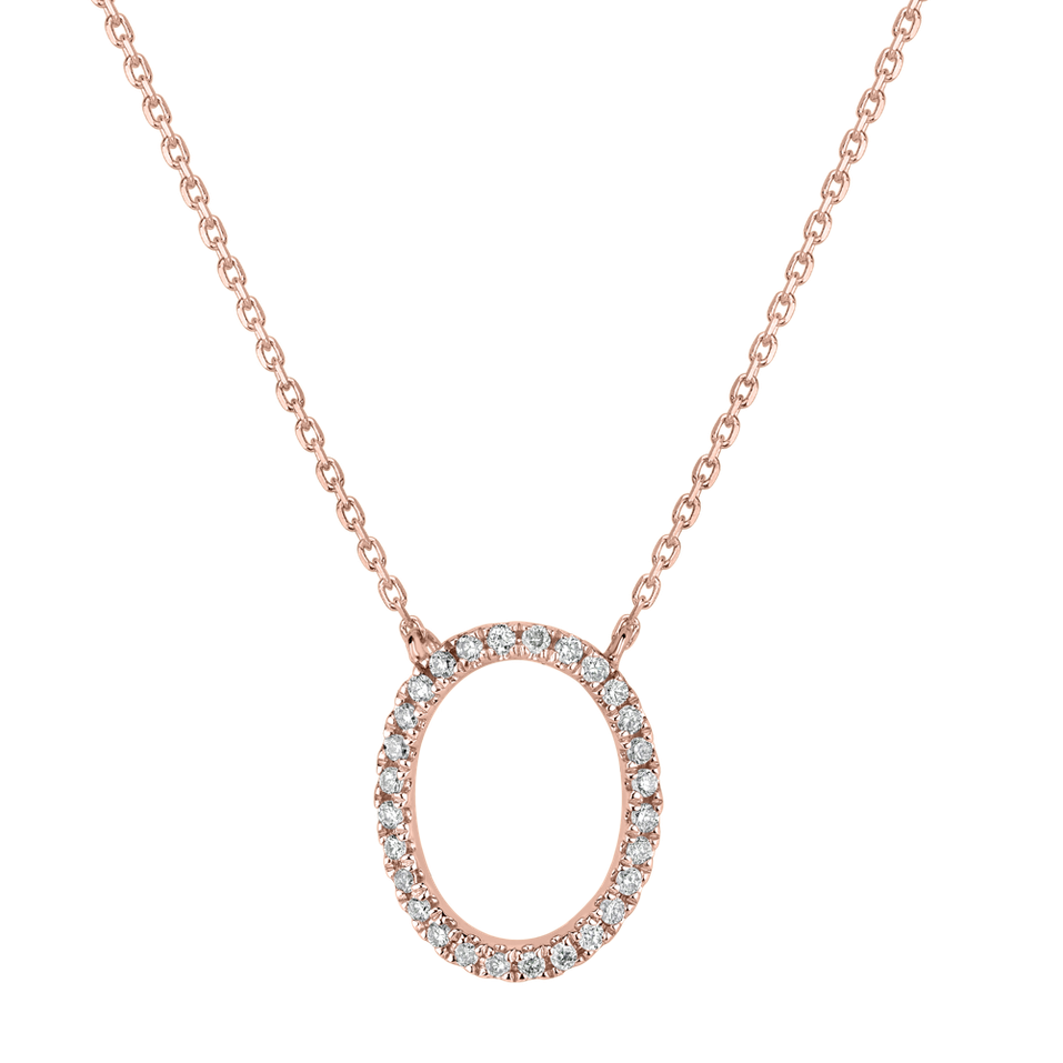 Diamond necklace Curly Glitter O