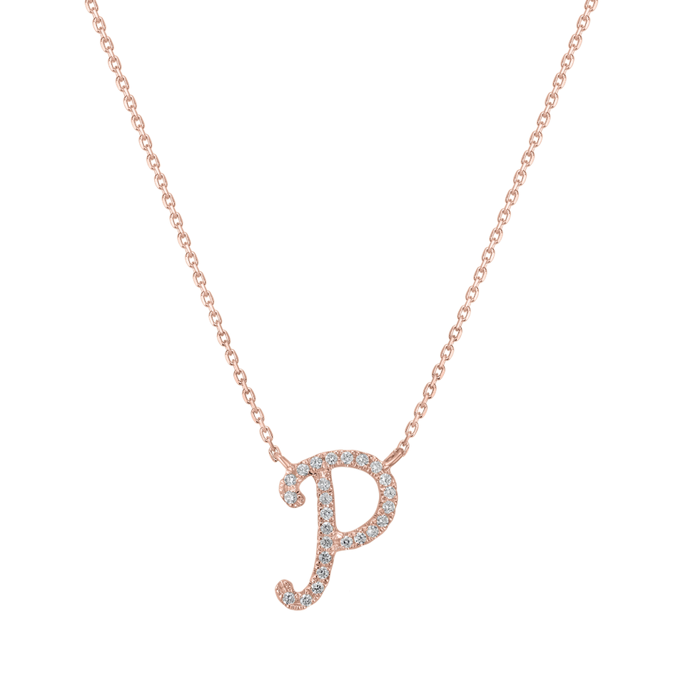 Diamond necklace Curly Glitter P