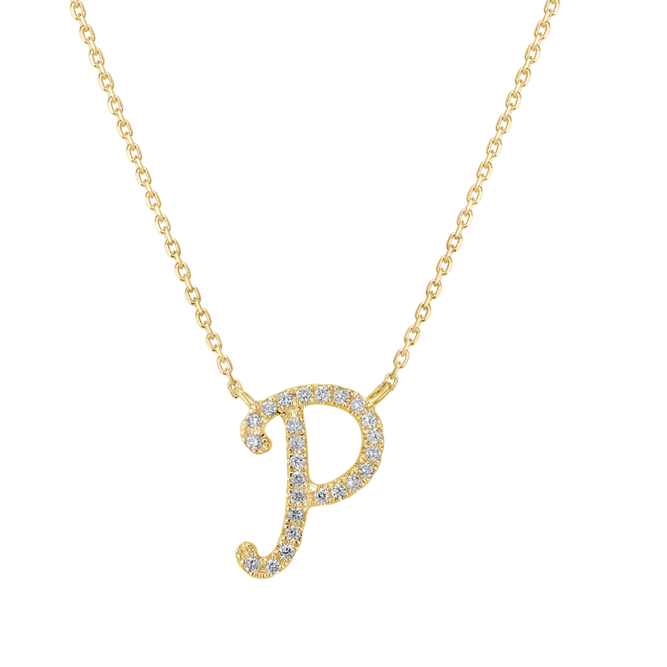 Diamond necklace Curly Glitter P