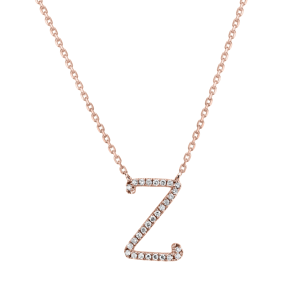 Diamond necklace Curly Glitter Z