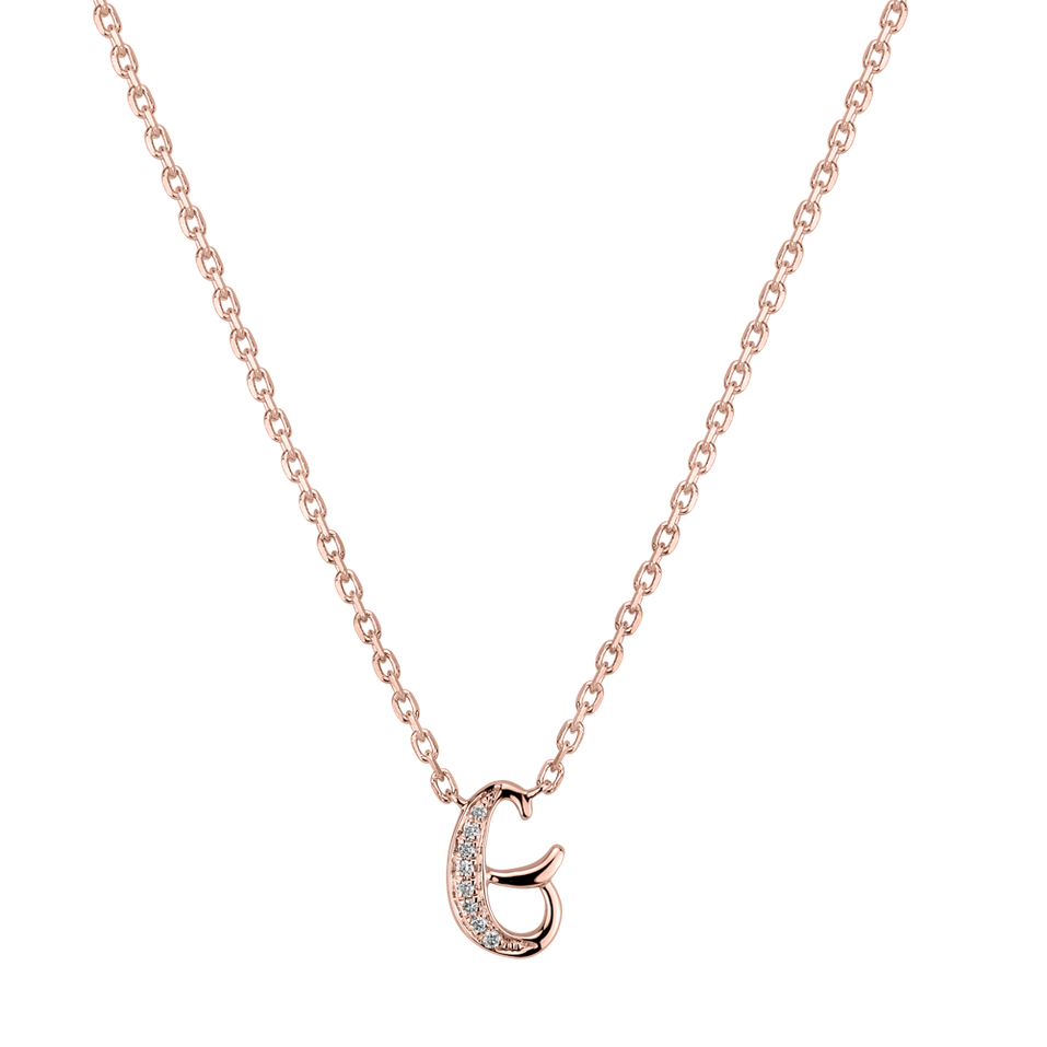 Diamond necklace Curly Diamonds G