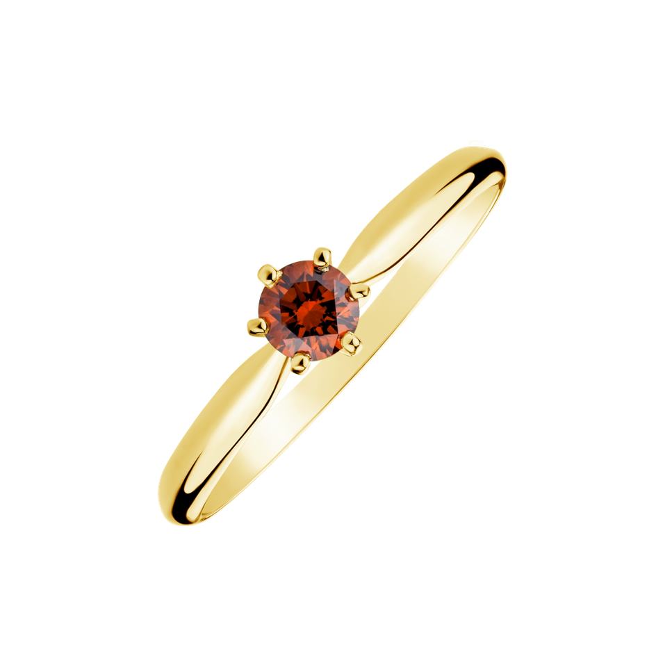 Ring with orange diamonds Eternal Joy