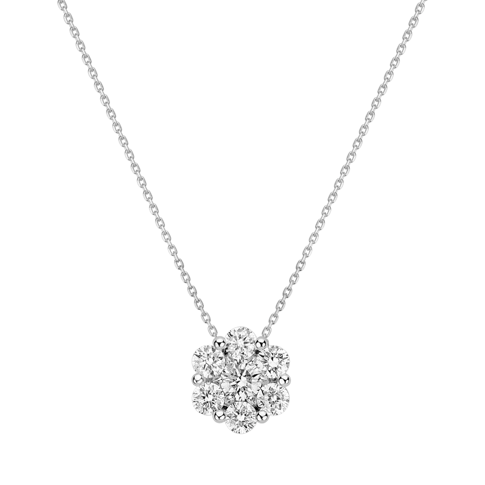 Diamond necklace Shiny Flower