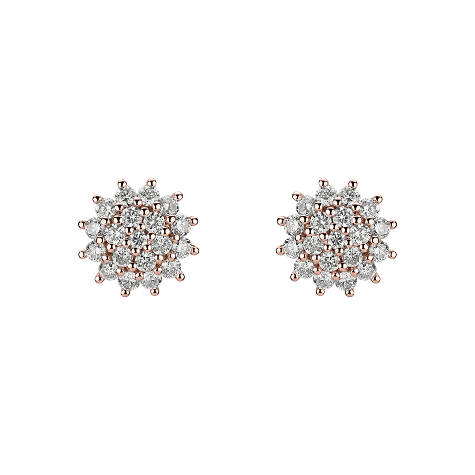 Diamond earrings Midnight Sun