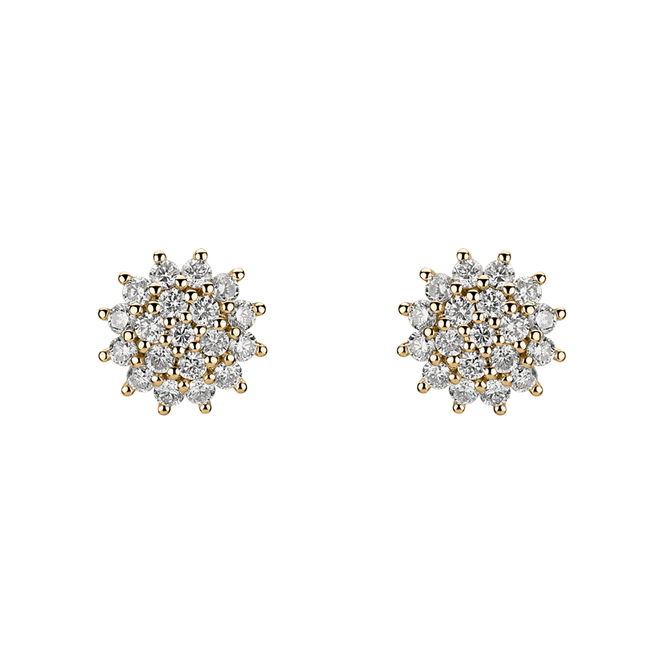 Diamond earrings Midnight Sun