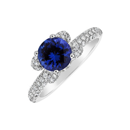 Diamond ring with Tanzanite Countess Star