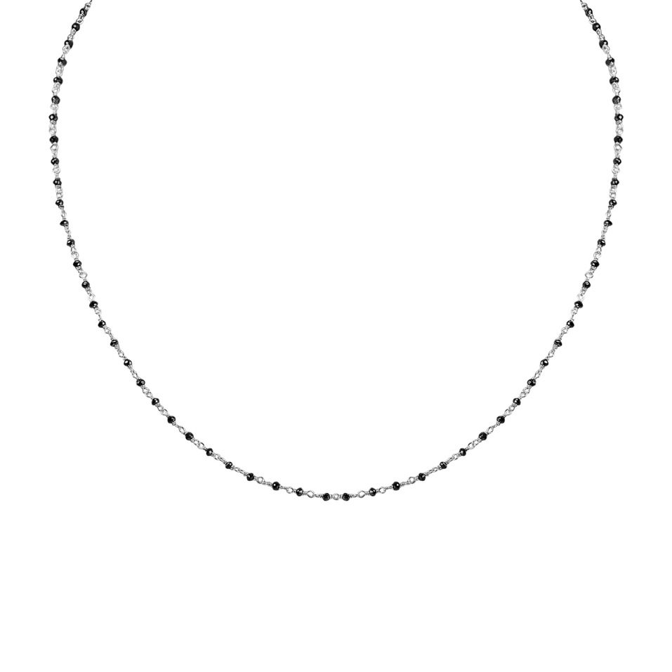 Necklace with black diamonds Dark Melody