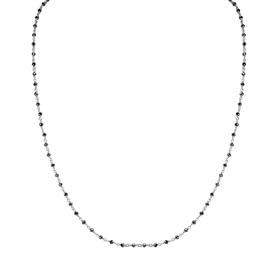 Necklace with black diamonds Dark Melody